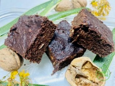 brownies com curgete e cacau bio zucchini brownies mit kakao bio