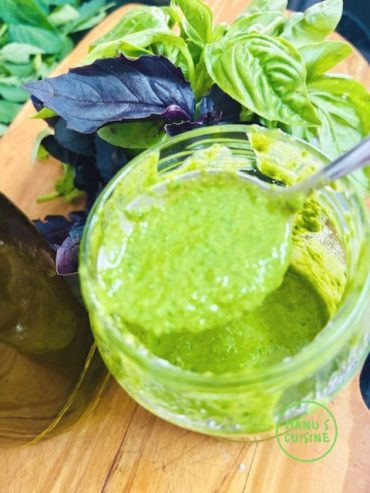 pesto bio manjericao basilikum