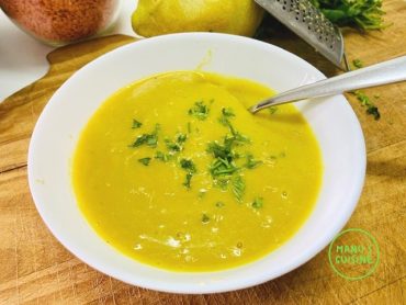 Sopa de lentilhas vermelhas bio Suppe mit roten Linsen bio