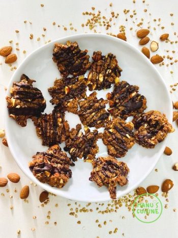 cookies de trigo-sarraceno com amendoa bio buchweizen-Mandelkekse bio