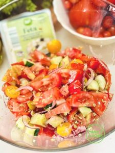 salada grega bio
griechischer salat bio