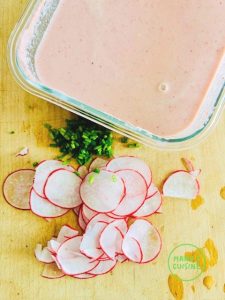 sopa fria de rabanete bio kalte radieschensuppe bio