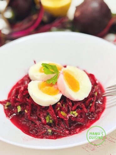 salada de beterraba bio rote bete salat bio ei ovo