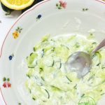 salada de pepino com limão bio gurkensalat mit zitrone bio