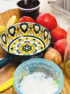 salada de tomate bio tomatensalat bio cebola zwiebel