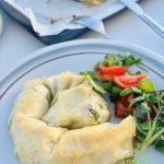 Fetaschnecken in filoteig bio caracois de feta em massa filo bio