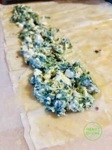 Fetaschnecken in filoteig bio caracois de feta em massa filo bio