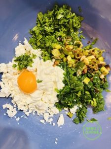 Fetaschnecken in filoteig bio caracois de feta em massa filo bio