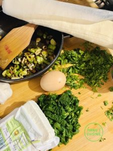 Fetaschnecken in filoteig bio caracois de feta em massa filo bio