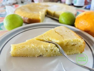 a farinha e o fermento em pó