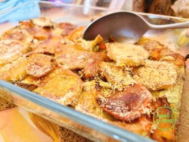 lasanha de abobora hokkaido e batata-doce bio Hokkaido kuerbis und suesskartoffel lasagne bio